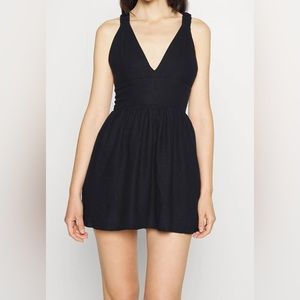 Abercrombie & Fitch Linen Scrunchie Skort Dress